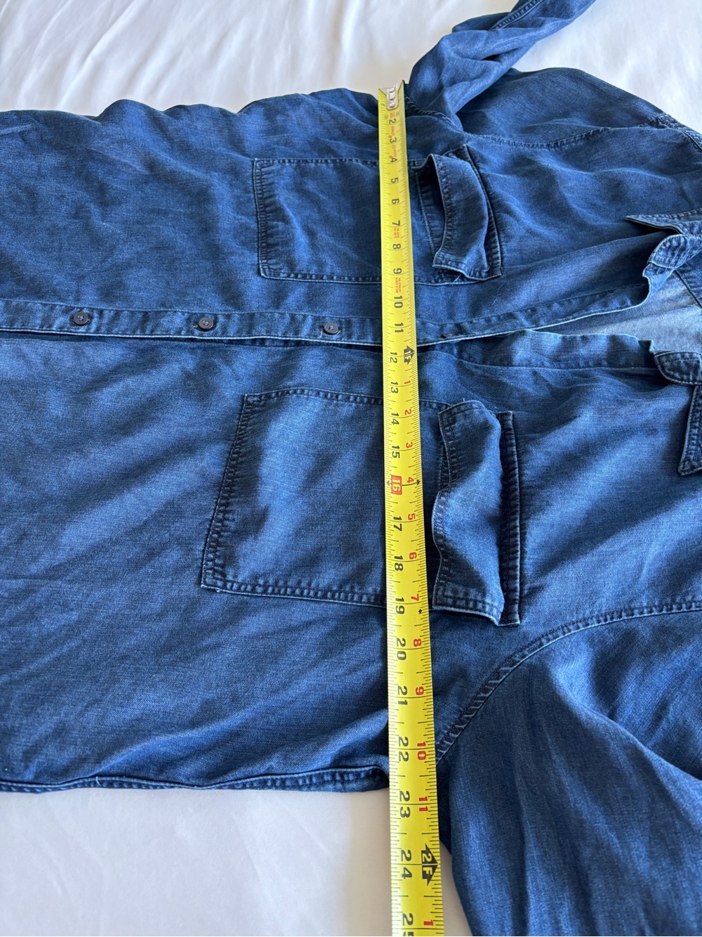Babaton (Aritzia) Chambray Button Down Shirt - Size XL - Picture 5 of 7
